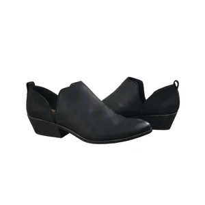 FRYE Rowen Slip-On Cut-Out Leather Ankle Boots Women 8 Black Western Versatile thumbnail 13