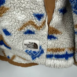 The North Face Hoodie Womens Aztec 1/4‎ Zip Sherpa Long Sleeve Elbow Patches XL thumbnail 5