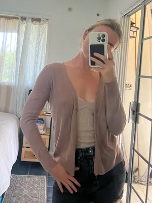 Old Navy Brown Sweater Knit Cardigan thumbnail 1