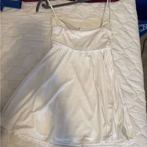 Lucy in the Sky Strapless Cream Dress thumbnail 3