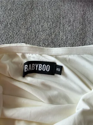Babyboo White Maxi With Side Cutout and Tie thumbnail 4