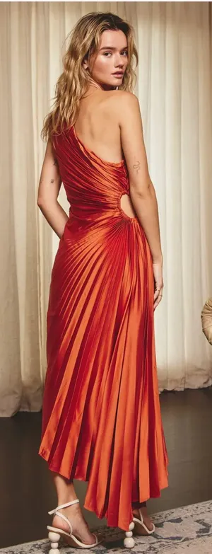 Boutique Rust Midi Dress thumbnail 3