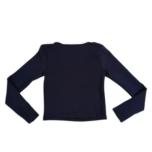 Abercrombie & Fitch Strappy Long Sleeve Top Size XS Black Square Neck Party Y2K thumbnail 3