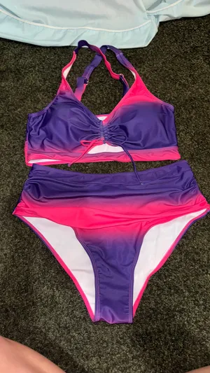 SheIn High Waisted Ombré Bikini thumbnail 1