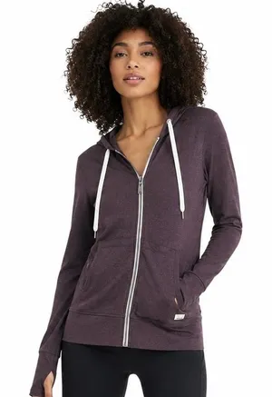 Vuori Halo Essential Hoodie Plum Purple Athleisure Gorpcore Yoga Lounge Women XS thumbnail 1