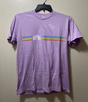 Vintage NBC Studios Tshirt Purple Size L thumbnail 1