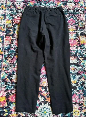 Everlane The Dream Pant Pintuck Pull On Pants Tapered Black Womens Small thumbnail 4
