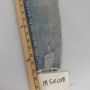 American Eagle Jegging Crop Womens 4 Short Distressed Raw Hem Light Wash Blue thumbnail 11