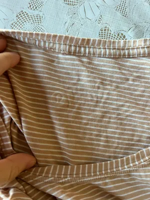 Lululemon Tan Striped  Shirt thumbnail 4