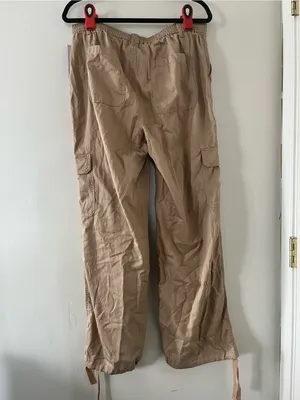 NWT Wild Fable Tan Khaki Cargo Utility Pants Medium Hiking Outdoors Gorpcore thumbnail 5