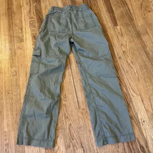 Abercrombie & Fitch Olive Green High Rise Cargo Pants Straight Leg Size 27/4 thumbnail 4