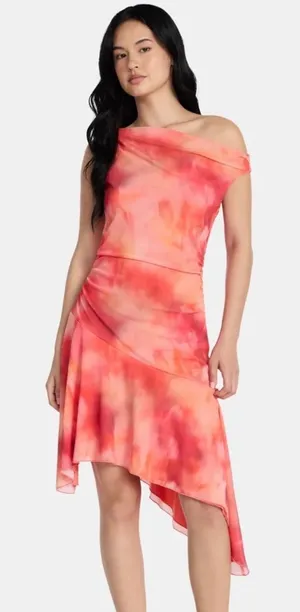 Madden NYC Women’s Asymmetrical Midi Dress thumbnail 1