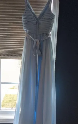 Azazie Leanna Bridesmaid Dress Sky Blue thumbnail 6