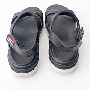 HUNTER Bloom Algae Foam Black Adjustable Straps Sandals Women’s 7 Beach Hiking thumbnail 6