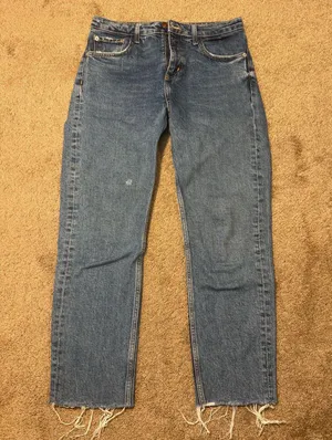 ZARA Straight Leg Jeans thumbnail 1
