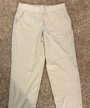 Athleta Women's Light Beige Cropped Pants thumbnail 1