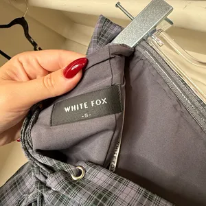 White Fox Boutique Plaid Women's Skirt in Black and Gray thumbnail 3