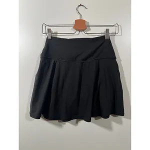 Crossover Tennis Skort OFFLINE By Aerie Real Me Size Large in Black thumbnail 3