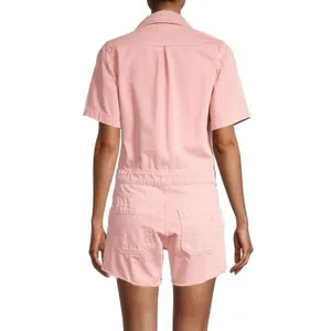 DL1961 Premium Denim Hannah SS‎ Romper Burnt Coral Size M thumbnail 2