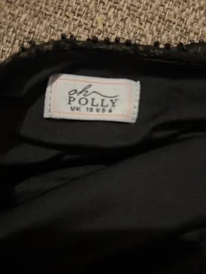 Oh Polly Embellished Wrap Over A-Line Mini Dress in Sapphire size 6 thumbnail 6