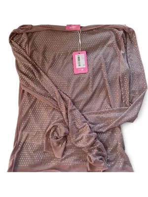 Edikted Marena Rhinestone Cowl Neck Top medium thumbnail 3