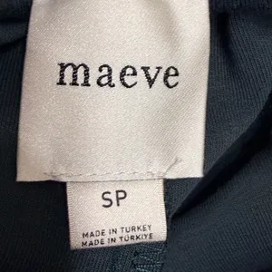 Maeve‎ Anthropologie Pull-On Track Pants-Small Dark Green Crochet Quiet Luxury thumbnail 5
