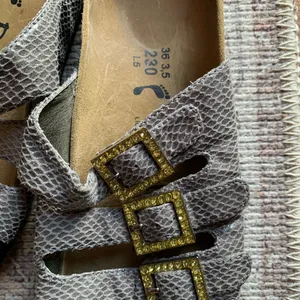 Birkenstock Betula 230 Sandals Slides Gold Buckle Summer Shoes Women Size 5.5 thumbnail 3