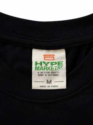 Hype Market Black Floral Rose Graphic T-Shirt Size M thumbnail 7