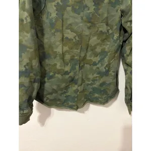 Anthropologie Pilcro Reworked Camo Sweatshirt Popover V-Neck Cropped Oversized thumbnail 11