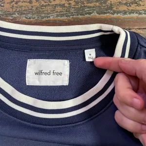 Aritzia Wilfred Free Junction Navy Sweatshirt Collegiate Preppy - Sz M 🧡🎀 thumbnail 12