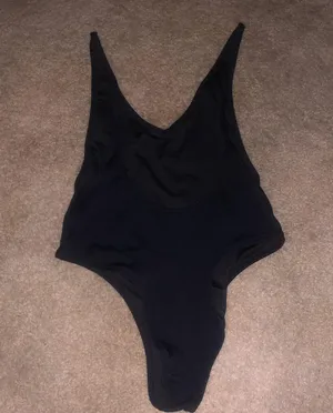One Piece Black Bikini thumbnail 4