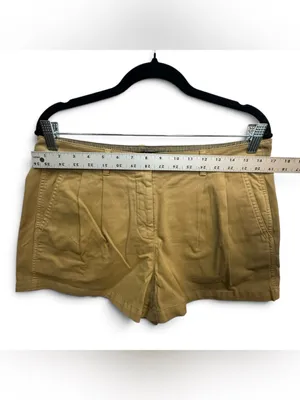 J.Crew Pleated Heritage Chino Shorts Women’s 8 Khaki 3” Inseam Stretch NWT thumbnail 4