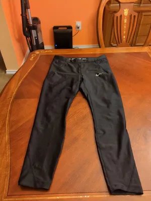 Nike Womens Power Essential Crop Tight Leggings Black Dri-Fit Size M thumbnail 4