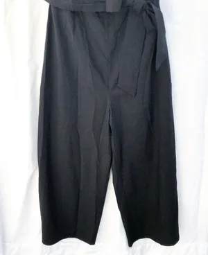Astr The Label | Nwt Zion Strapless Tie Waist Wide Leg Jumpsuit In Black Large thumbnail 15