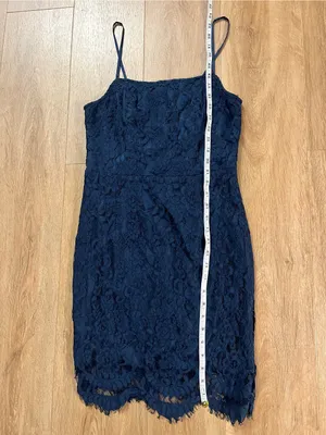 LULUS Romantic Fate Navy Blue Lace Bodycon Mini Dress thumbnail 8