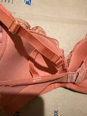 Nordstrom New LIVELY Padded Underwire T-Shirt Lace J- Hook Bra Terracotta 32C thumbnail 8