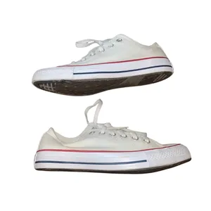 Converse Chuck Taylor All Star Low Top Sneakers Shoes White Canvas Women SZ 8 thumbnail 2