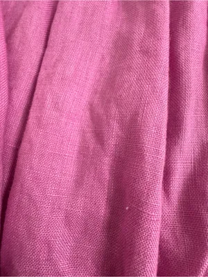 Olivaceous Pink Puff Sleeve Babydoll Linen Dress thumbnail 7