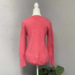 H&M Logg Label Of Graded Goods Sweater Pink Long Sleeve Soft Crewneck Pullover thumbnail 4