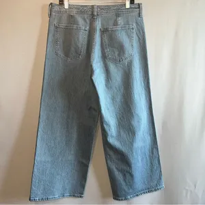 Universal Threads High-Rise Sailor Wide Leg Ankle Jeans - Gray Wash 14 thumbnail 3