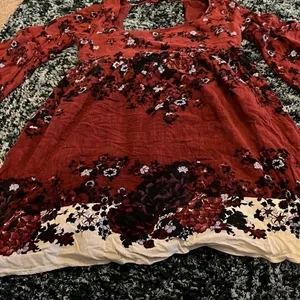 Free people burgundy floral mini dress‎ thumbnail 5