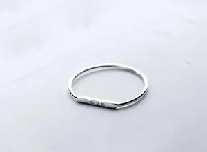 SIZE 7 Dainty 925 Love Letter Ring thumbnail 7