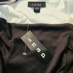 NWT Snap Black and White Sleeveless Prom or Cocktail Dress - Juniors Size 9 thumbnail 4