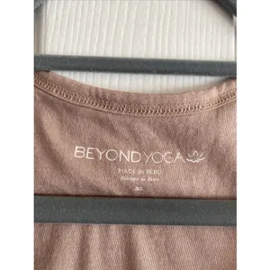 Beyond Yoga Ruched Side Bodycon Dress Womens XS Pink Pima Cotton V-Neck Mini thumbnail 4