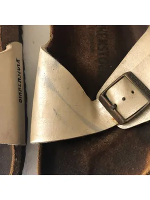 Birkenstock Madrid Slide Sandals White 40 Women's Size 9 thumbnail 3