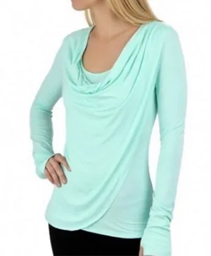 Alo Yoga Women's Asana Asymmetrical Drape Yoga Top Size Small thumbnail 1