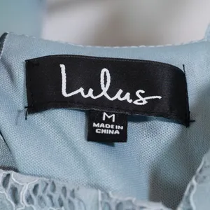 NEW Lulus Rosetta Slate Blue Allover Lace Cut Out Back Maxi Dress Medium thumbnail 2