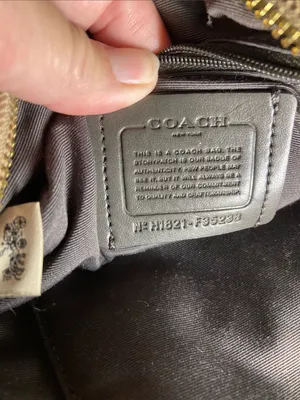Coach Metallic Gold Mini Charlie Backpack with Front Zip Pocket thumbnail 6