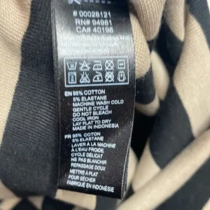NWT Y2K Vintage Forever 21 Striped Micro Mini Skirt Black and tan medium thumbnail 6