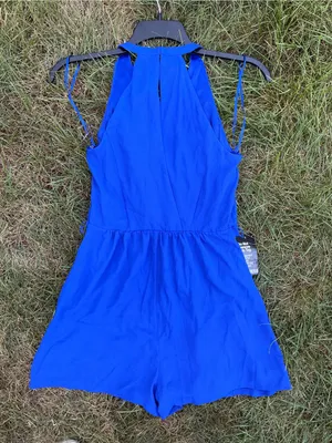 Pretty Cobalt Blue Halter Romper 💙💙 thumbnail 2